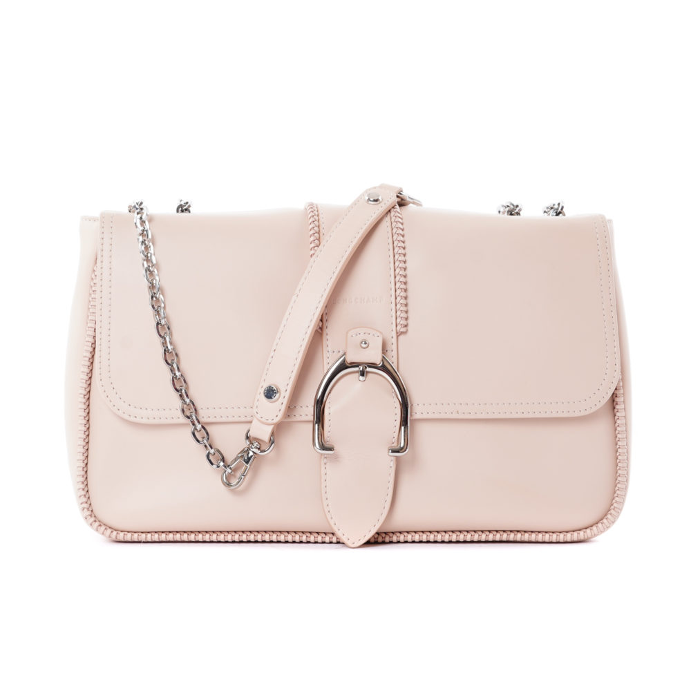 Longchamp Amazone Pale Pink Leather