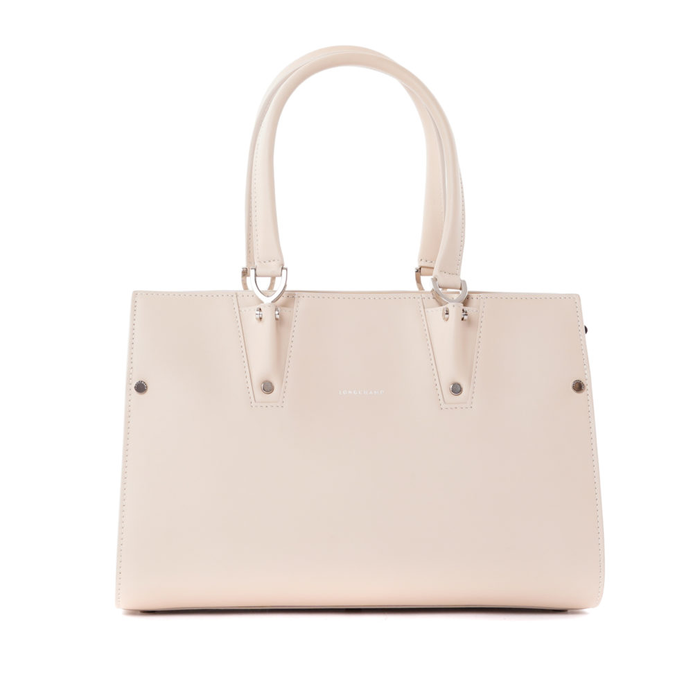 Longchamp Paris Premier Beige Leather