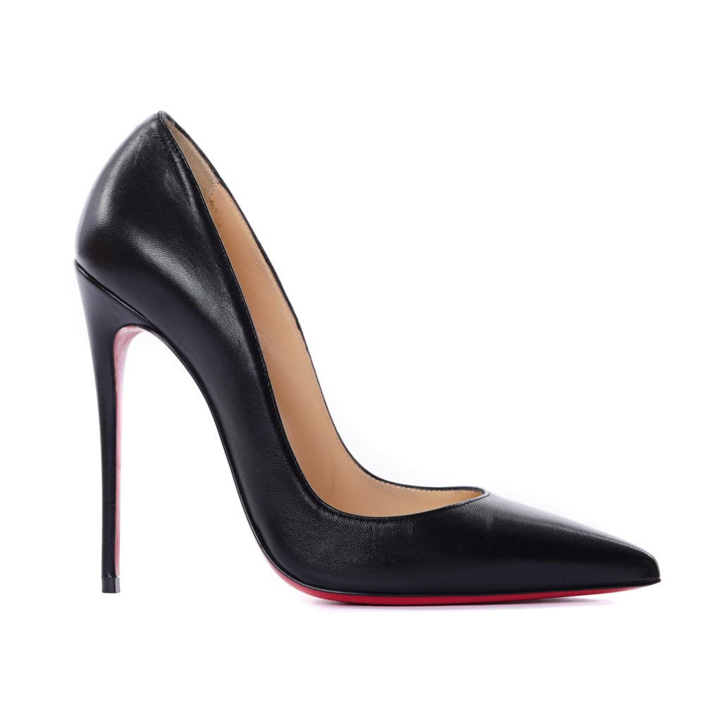 Christian Louboutin So Kate 120 39 Black Leather Pumps